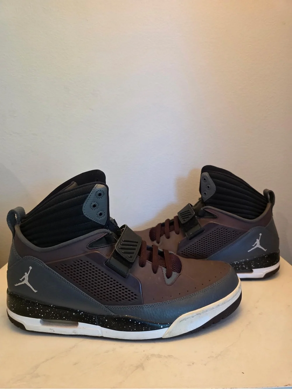 Jordan Flight 97 Deep Burgundy Wolf Grey
